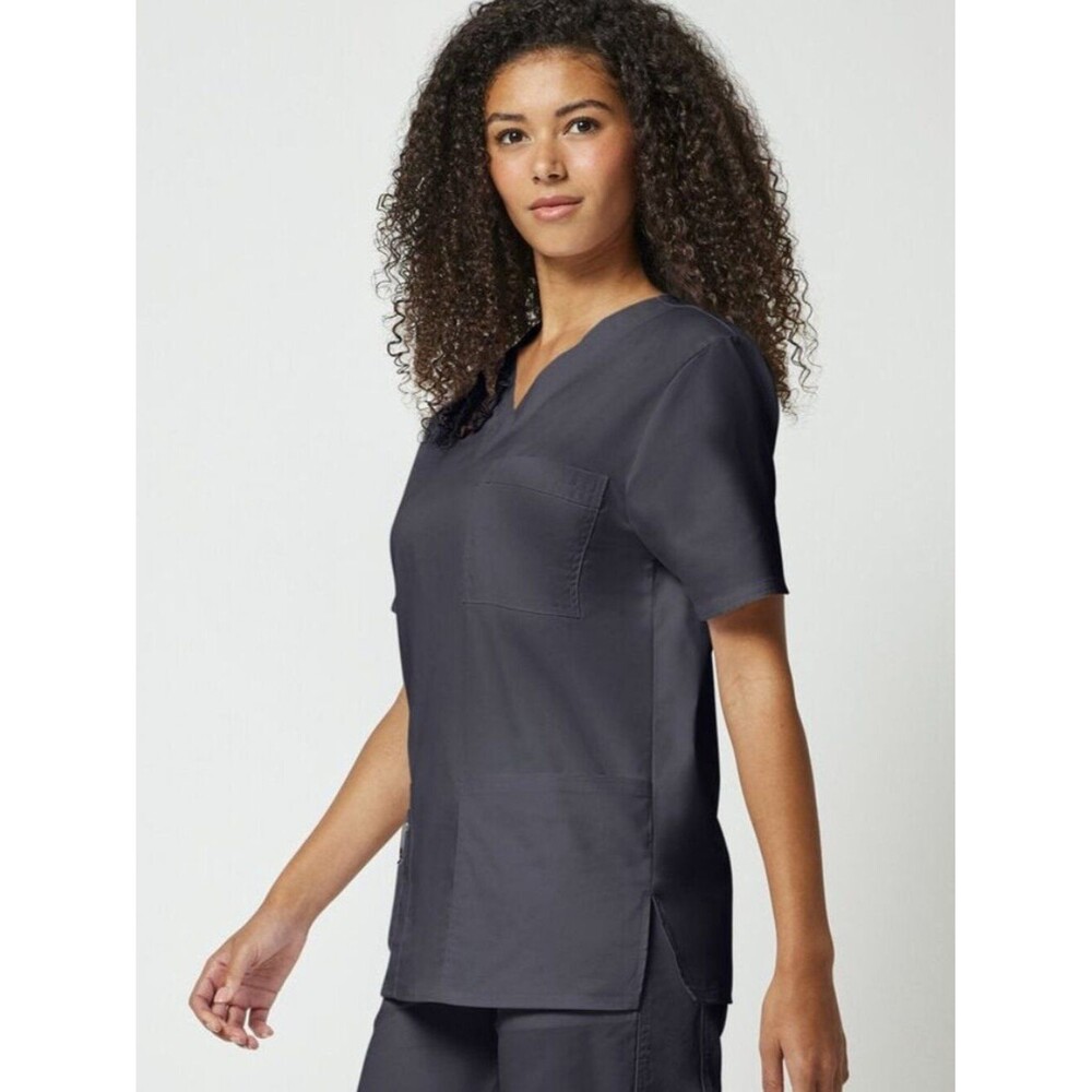 Cherokee WW Core Stretch Unisex 4-Pocket V-Neck Scrub Top, Small